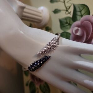 Bella Luce Tanzanite White Diamond Silver Bracelet